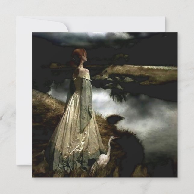 “Whispers on the Wind” by Edward Robert Hughes Julkort (Framsida)