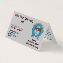 Whistle Blower Secret Service viker Buss. Kort