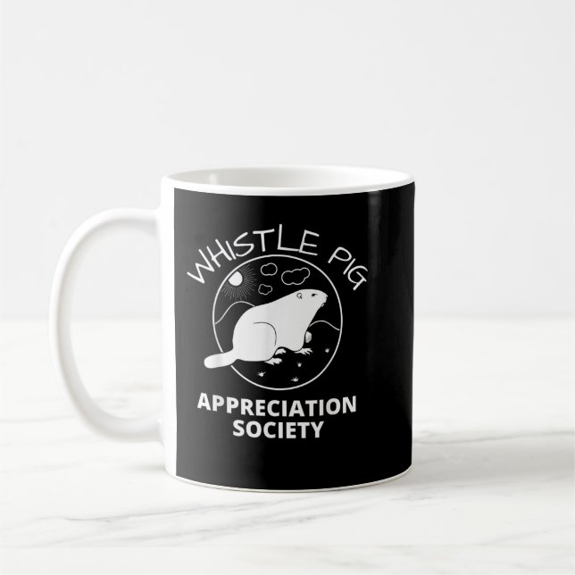 Whistle Gris apprecision Society - Groundhog Kaffemugg (Vänster)