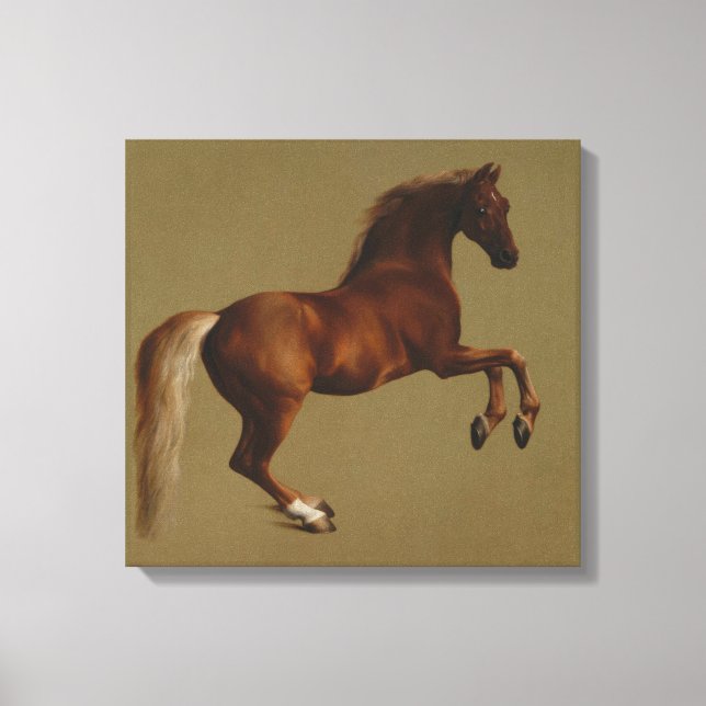 Whistlejacket hästen (av George Stubbs) Canvastryck (Framsida)