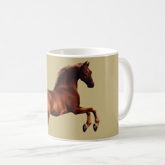 Whistlejacket-hästen av George Stubbs Kaffemugg (Framsida höger)