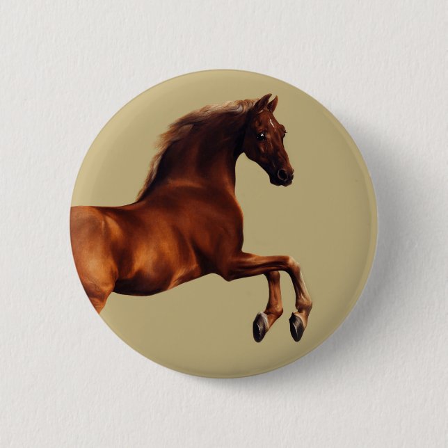 Whistlejacket-hästen av George Stubbs Knapp (Framsida)