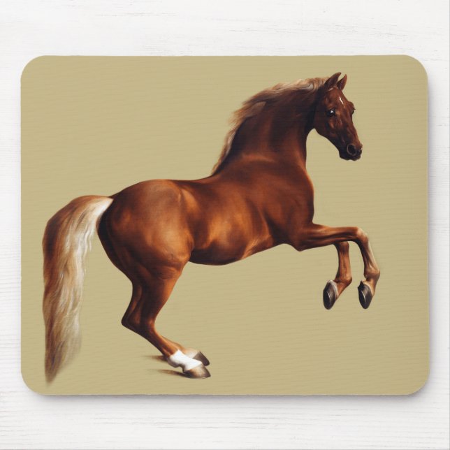 Whistlejacket-hästen av George Stubbs Musmatta (Framsidan)