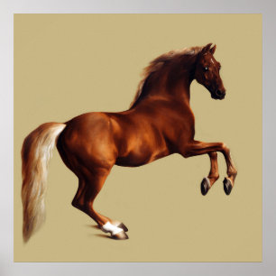 Whistlejacket-hästen av George Stubbs Poster
