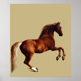 Whistlejacket-hästmålning av George Stubbs Poster