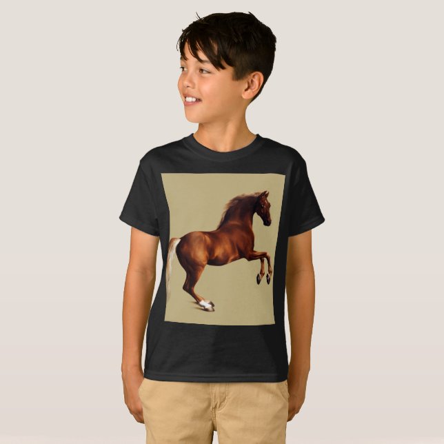 Whistlejacket horse by George Stubbs T Shirt (Hel framsida)