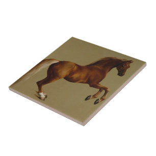 Whistlejacket tävlinghäst av George Stubbs Kakelplatta
