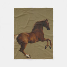 Whistlejejjacka från Horse (av George Stubbs) Fleecefilt