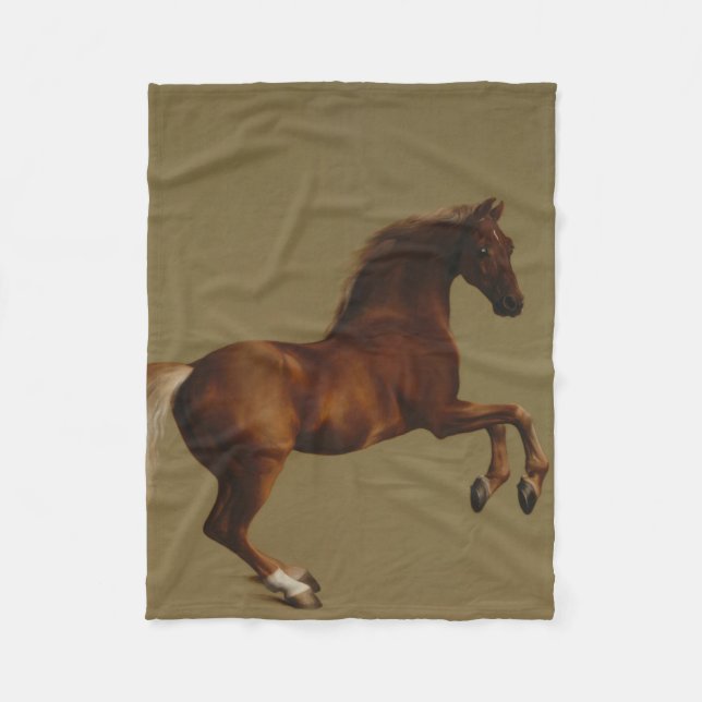 Whistlejejjacka från Horse (av George Stubbs) Fleecefilt (Framsidan)