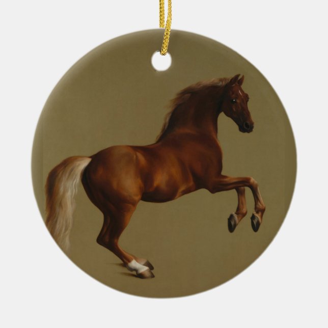 Whistlejejjacka från Horse (av George Stubbs) Julgransprydnad Keramik (Framsidan)