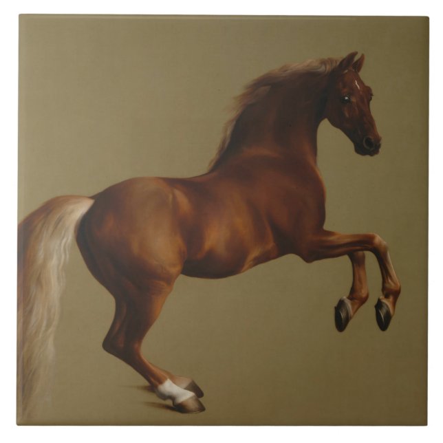 Whistlejejjacka från Horse (av George Stubbs) Kakelplatta (Framsidan)