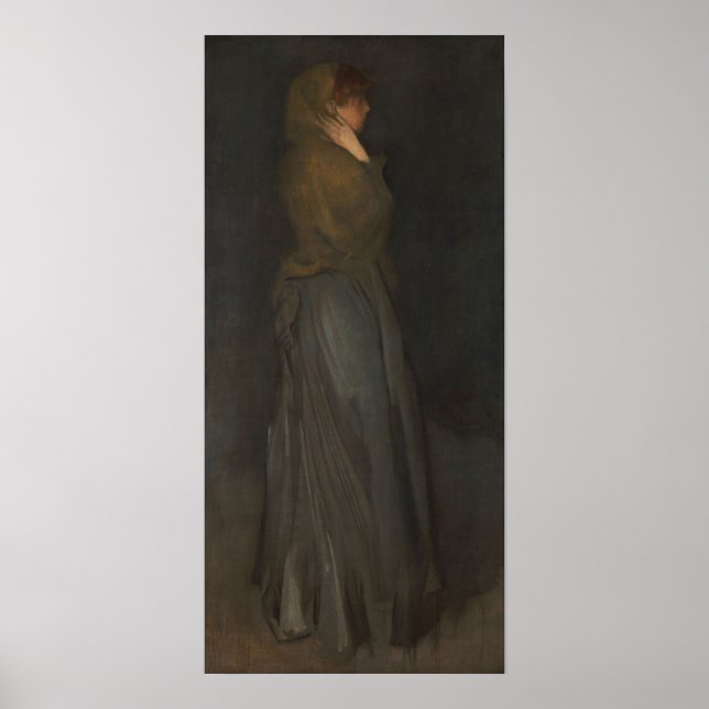 Whistler - arrangemang i gult och grått 1902 poster (Framsidan)