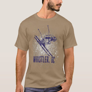 Whistler BC Canada Downhill Skiing Village Ski T Shirt