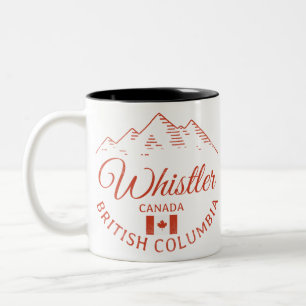 Whistler BC Canada Mountain Två-Tonad Mugg