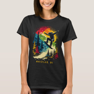 Whistler Bc Canada Snowboarder Snowboarding Resort T Shirt
