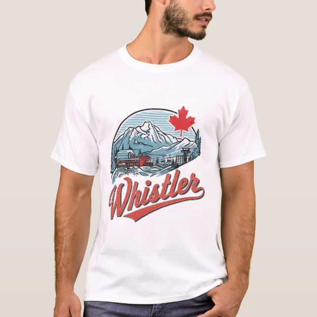 Whistler BC Canada T Shirt (Framsida)