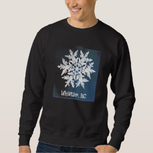 Whistler Bc Snowflake for Skier & Snowboarder Chri Lång Ärmad Tröja