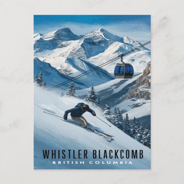 Whistler Blackcomb: Hoppa över topparna Vykort (Framsida)