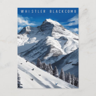 Whistler Blackcomb Snowboardäventyr Vykort