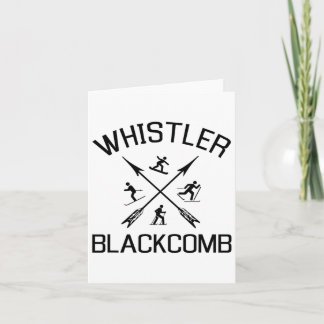 Whistler Blackcomb T Shirt Snowboarding Gift T Shi Kort