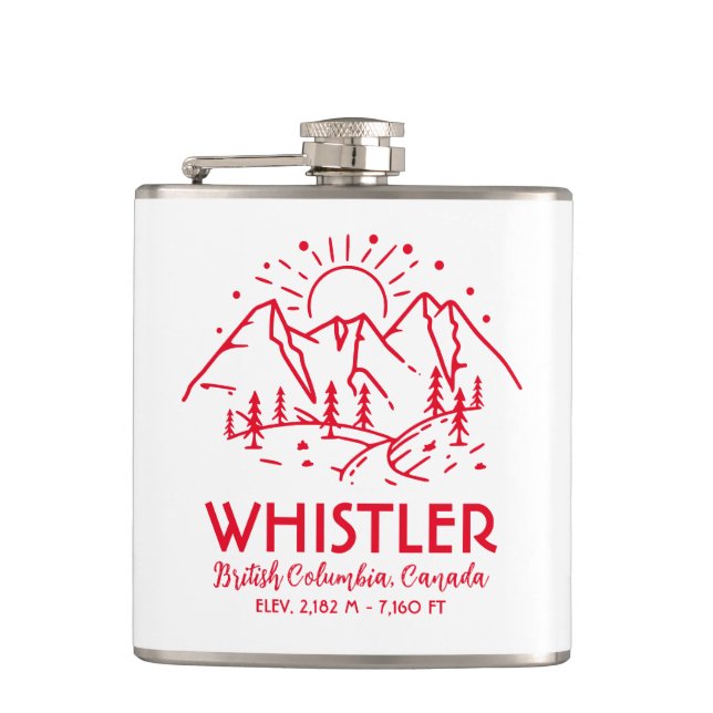 Whistler British Columbia Canada Minimalist Ski Fickplunta (Framsidan)