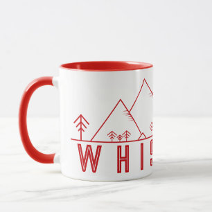 Whistler British Columbia Kanada Minimalist Mugg