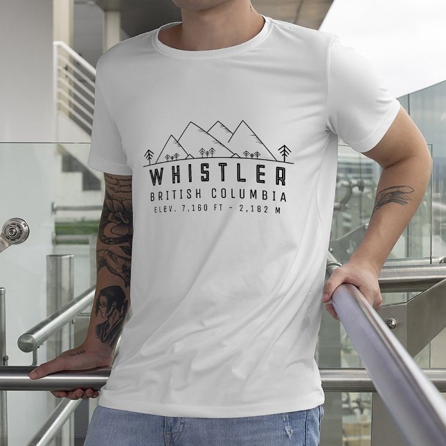 Whistler British Columbia Kanada Minimalist T Shirt (Skapare uppladdad)