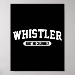 Whistler British Columbia Kanada skidbacke Skida Poster