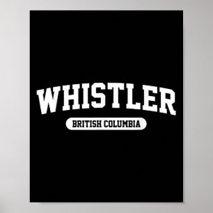 Whistler British Columbia Kanada skidbacke skidåkn Poster