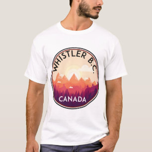 WHISTLER BRITISH COLUMBIA KANADA SKIDNING SNÖBRÄDA T SHIRT