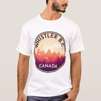 WHISTLER BRITISH COLUMBIA KANADA SKIDNING SNÖBRÄDA T SHIRT