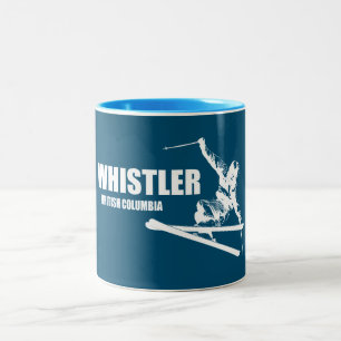 Whistler British Columbia Skier Två-Tonad Mugg