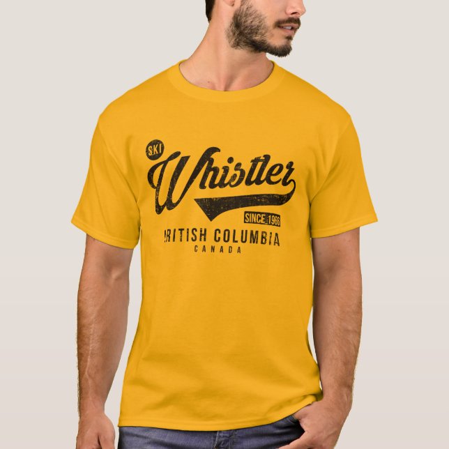 Whistler British Columbia Tee Shirt (Framsida)