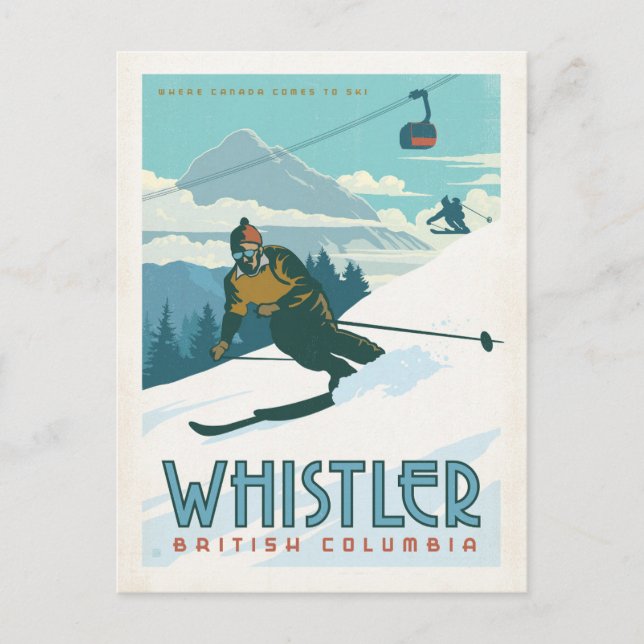 Whistler, British Columbia Vykort (Framsida)