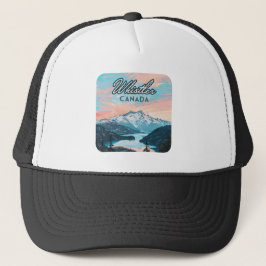 Whistler Canada British Columbia Ski Resort Retro Keps