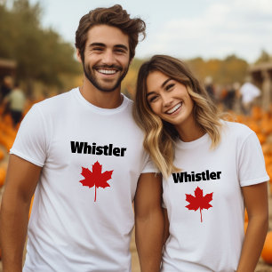 Whistler Canada Natural Red Maple Löv T Shirt