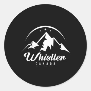 Whistler Canada Ski Resort Skiing Snowboarding Runt Klistermärke
