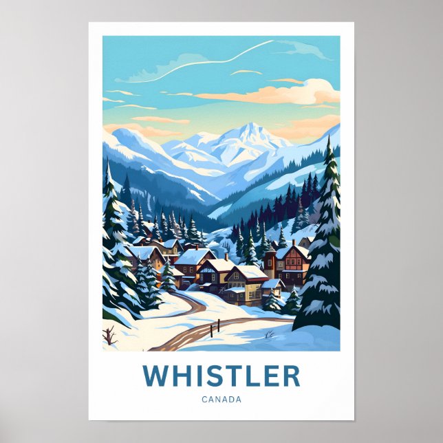 Whistler Canada Travel Skriv ut Poster (Framsidan)