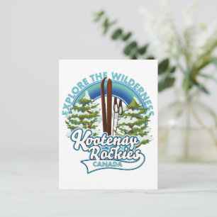 Whistler Canada,utforska vildmarken, skidens logot Vykort