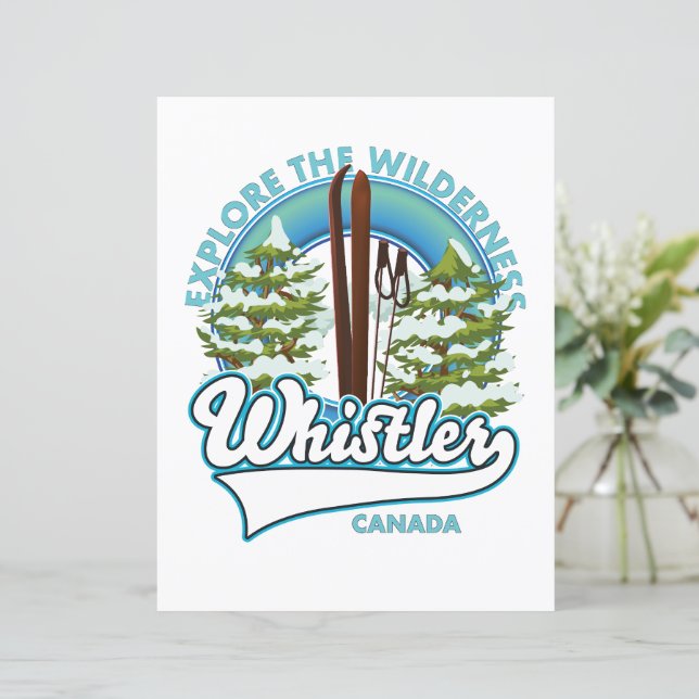 Whistler Canada,utforska vildmarken, skidskidens l (Stående Fram)