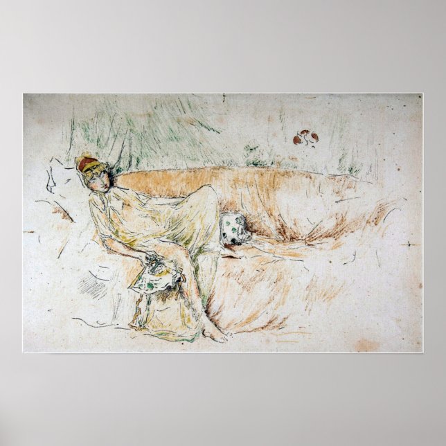 Whistler - Drapad liggande figur Poster (Framsidan)