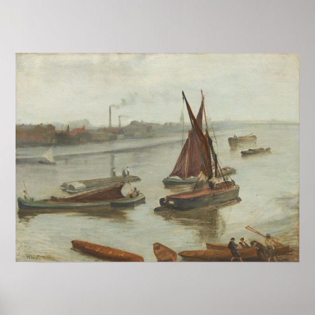Whistler - Gamla Battersea Reach Poster (Framsidan)