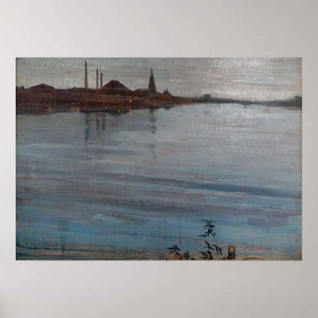 Whistler - i blått och Silver 1871 Poster (Framsidan)