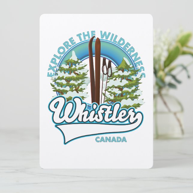 Whistler Kanada, utforska vildmarken, skidlogo (Stående Fram)