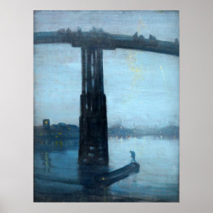 Whistler - Old Battersea Bridge 1872 Poster