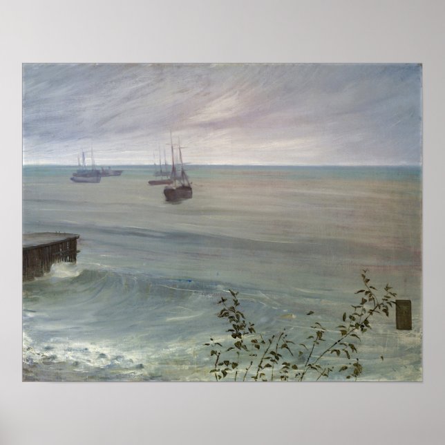 Whistler - Symfoni i grått och grönt, havet Poster (Framsidan)
