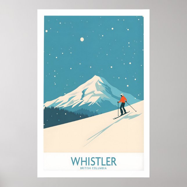 Whistler Väggkonsttryck - British Columbia 1 Poster (Framsidan)
