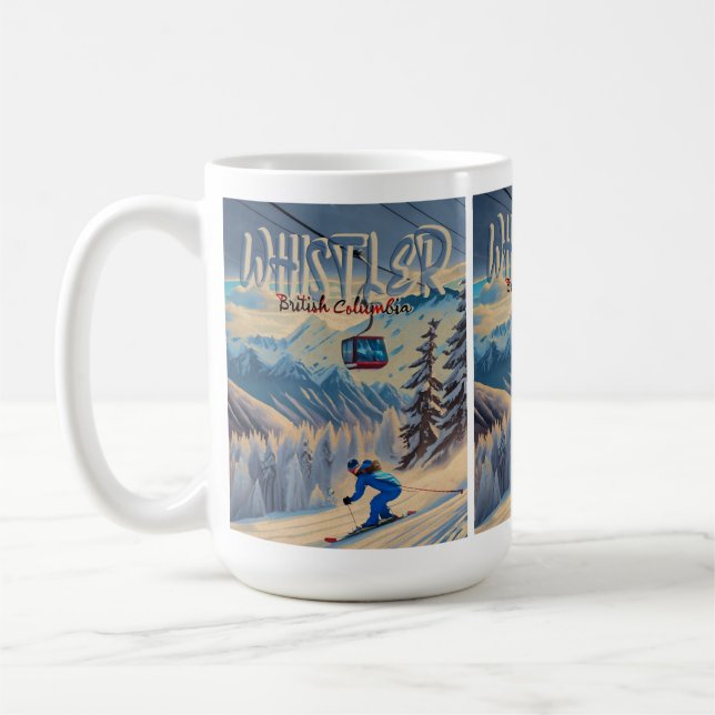 Whistler Vancouver British Columbia Kanada 1950-ta Kaffemugg (Vänster)