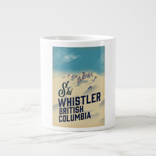 Whistler,Vancouver British Columbia ski poster Jumbo Mugg