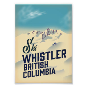Whistler, Vancouver British Columbia skidposter Fototryck